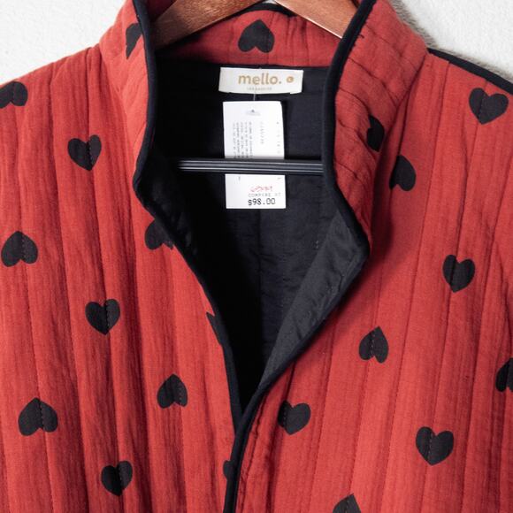 Red Heart Patterned Jacket - Picture 3 of 9
